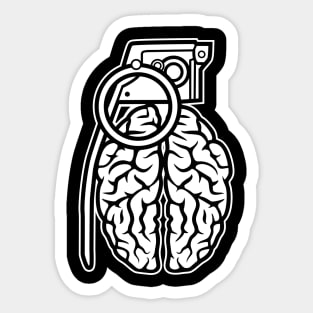 Brain Grenade Sticker